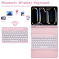 thumbnail image 3 of Tablet Case for Pro 11 M4 2024 Case, Case Keyboard Cover with 7 Colors Backlit Magnetic Detachable Keyboard, Tablet Protective Case, 3 of 7