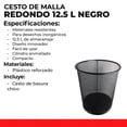 thumbnail image 4 of Cesto para basura Tipo Malla Redondo Sablon 8055NE, 4 of 6