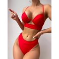 thumbnail image 5 of Bikini brasileño con realce de neón para mujer, traje de baño con Tanga de cintura alta, traje de baño de corte alto, Monokini con cuello Halter para mujer, 5 of 5