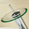thumbnail image 2 of Cateissary Grifo monomando con borde de cristal, grifo de tubo de entrada de un solo orificio, suministro de baño transparente montado en cubierta, Accesorios de baño Cateissary HA022072-00, 2 of 5