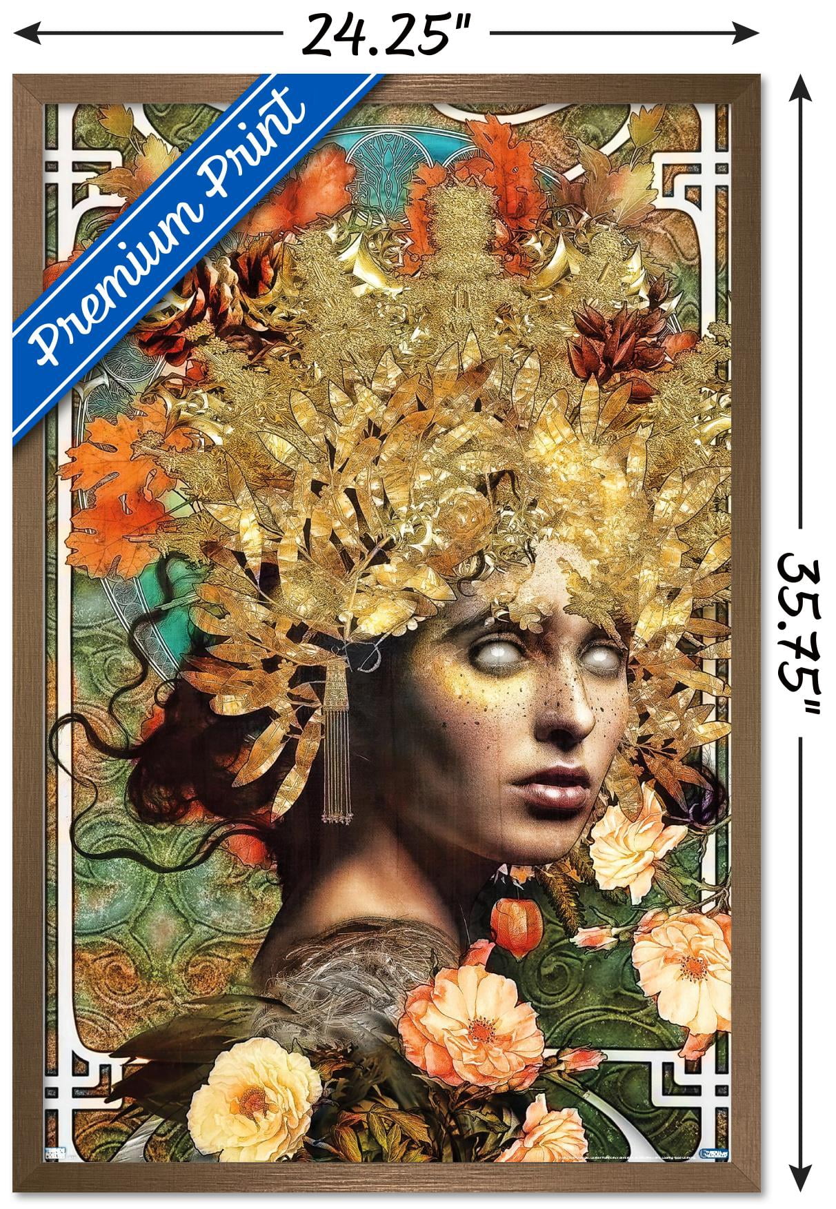 Jena DellaGrottaglia: Cosmic Zodiac - Virgo Wall Poster, 22.375" x 34" Framed