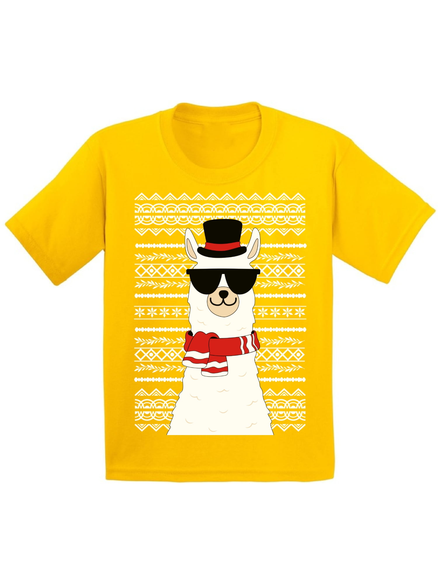 Christmas Llama Kids T-Shirt Cute Ugly Xmas Tee Nigeria Ubuy