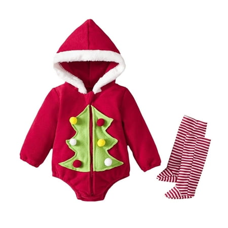 

Boys Girls Long Sleeve Christmas Hooded Romper Bodysuits Leg Warmer Outfits Toddler Girls 18 Month Girl Leotards for Toddler Girls Ballet Bodysuit Girls Dance Leotard Kids Long Sleeve Baby Girl