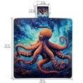 thumbnail image 2 of Octopus Canvas Beach Blanket Picnic Mat - Oversized Waterproof Outdoor Camping Mat - Travel, Hiking, and Sports - Portable Lightweight Foldable Mat for Family and Friends Gathering, 2 of 6
