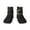 2 Black-2, variant on Abstract Starry Sky Moon Pattern Quarter Crew Socks,Toe Seamed Ankle Socks,Cotton Cushioned Breathable Athletic Crew Sports Socks