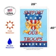 thumbnail image 3 of Toland Home Garden Support Our Troops Service Patriotic Flag Double Sided 28x40 Inch, 3 of 5
