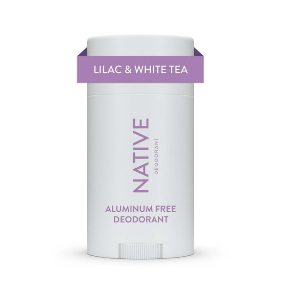 Native Plastic Free Deodorant, Lilac & White Tea, Aluminum Free, for Women and Men, 2.65 oz