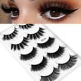 thumbnail image 2 of HOT Sale! 5 Pairs Fashion Natural Handmade Soft Long False Eyelashes Makeup Eyelashes Lashes Makeup Lash clusters, 2 of 2