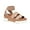 Beige, variant on CUSHIONAIRE Women's Naomi Cork Wedge Sandal  Wide Widths Available