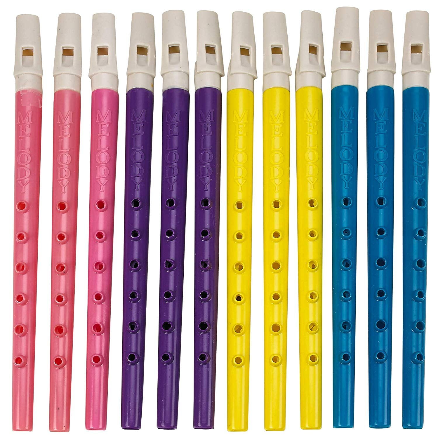 Plastic Flute 11 inches Assorted Woodwind Plastic Musical Instruments