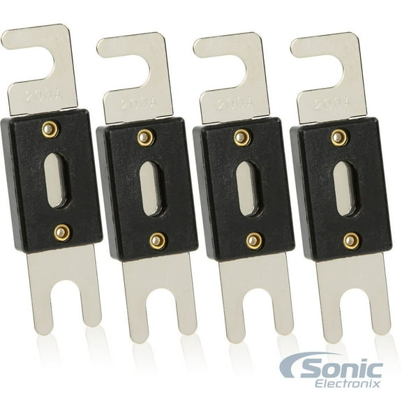Belva BANL200 4 Pack of 200 Amp Nickel-Plated ANL Fuse Four Fuses High quality 200 Amp ANL Fuses