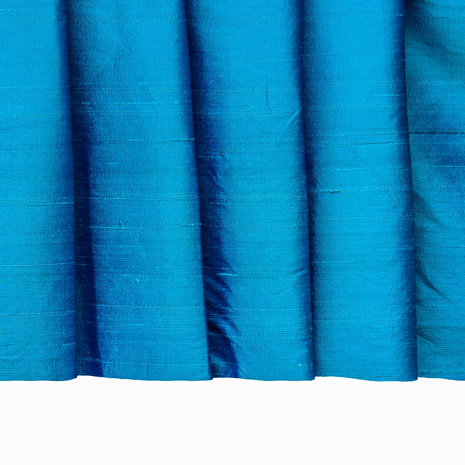 Fabric Mart Direct Fabric Silk, Blue, Turquoise Blue Dupioni Silk Fabric, Blue Silk Fabric Silk Sari Fabric By The Yard, 2 Continuous Yards Dupioni Silk Fabric, 41" width Silk Dupioni Fabric by Yard