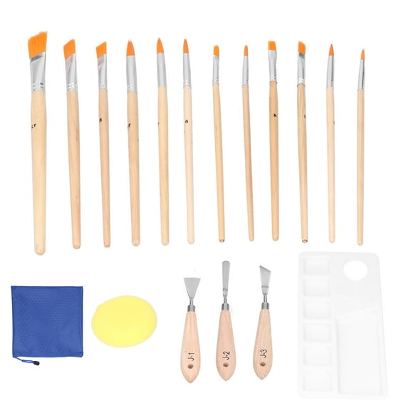 Dioche Brush Set,Watercolor Brush Palette,Oil Paint Brush Set Hook Line Acrylic Watercolor Brush Palette Scraper Tool For People At All Stages