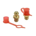 thumbnail image 3 of M6 Brass Thread Straight Grease Nipple Fittings with Rubber Dust Cap for Car 30 Set, 3 of 6