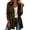 a01Brown, variant on Women's Cinched Waist Windbreaker Lapel Collar Button Down Long Sleeve Adjustable Cuff Trendy Trench Coats with Pockets Army Green S