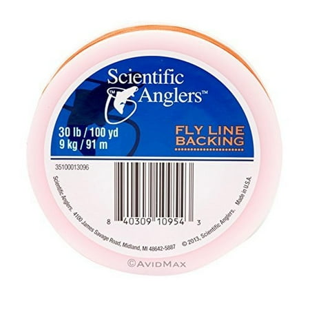 UPC: 0840309109482 | Scientific Anglers Dacron Fly Line Backing 30lb 100-yrds | Orange