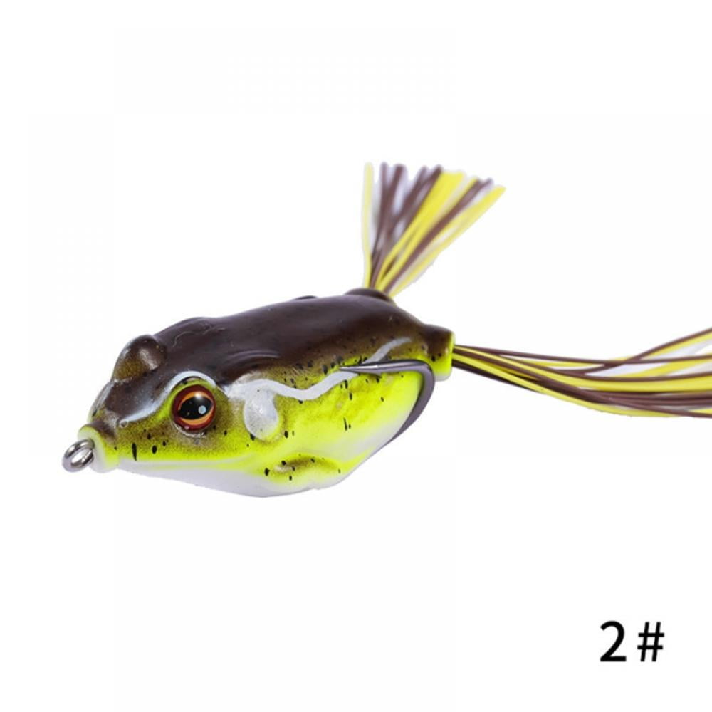 Floating Soft Tube 3D Frog Lure Fishing Lures Artificial Bait Fishing Hook 