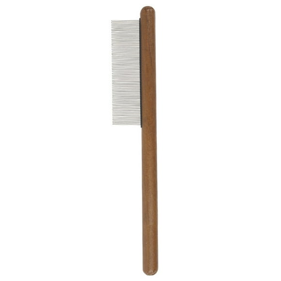 Pet Comb Wood Handle: Stainless Steel Needle Cat Grooming Brush Dog Massage Comb