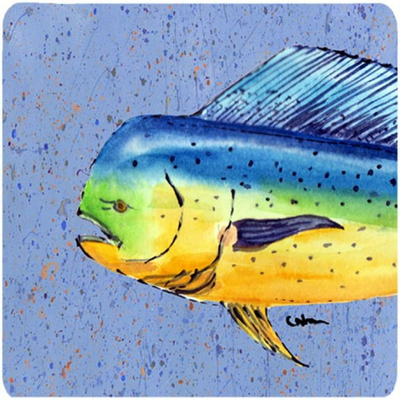 Dolphin Mahi Mahi Foam Coasters - Set Of 4