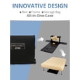 thumbnail image 5 of Simpli Comfy Queen Ez Bed Self-Inflating Air Mattress With Built-In Frame Pump And Wheeled Case Blow Up Inflatable Rolling Air Bed On Wheels (02.Queen), 5 of 5