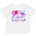 thumbnail image 3 of Inktastic My Granny Loves Me- cute elephants Boys or Girls Toddler T-Shirt, 3 of 5