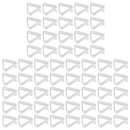 60pcs Transparent Tablecloth Clips Windproof Table Cover Holder Clamps for Outside,Picnics,Weddings,