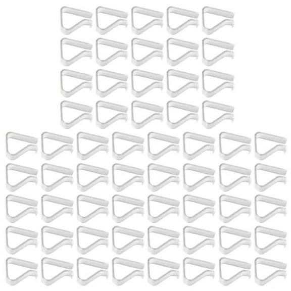 60pcs Transparent Tablecloth Clips Windproof Table Cover Holder Clamps for Outside,Picnics,Weddings,