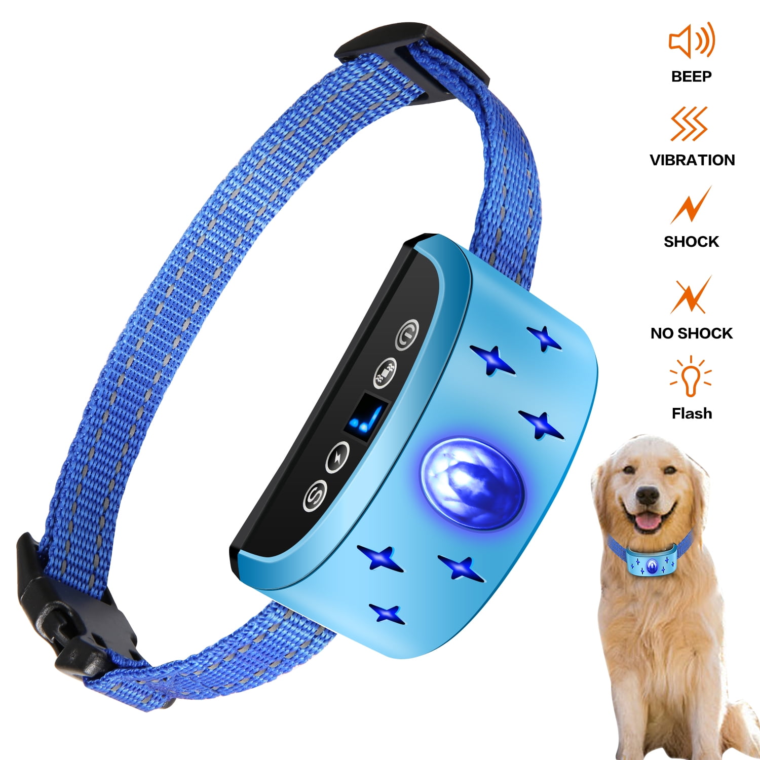 [7 Adjustable Sensitivity] NEW 2019 Dog bark Collar Anti Barking Collar