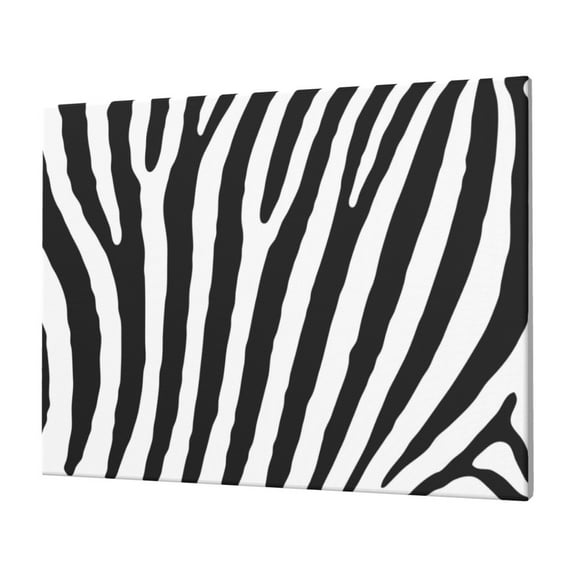 Logiee Zebra Print Canvas Wall Art,Canvas Picture Prints with Frame, Wall Art Decorative,Canvas Decorative,Suitable for Living Room Bedroom Office Room 30x40
