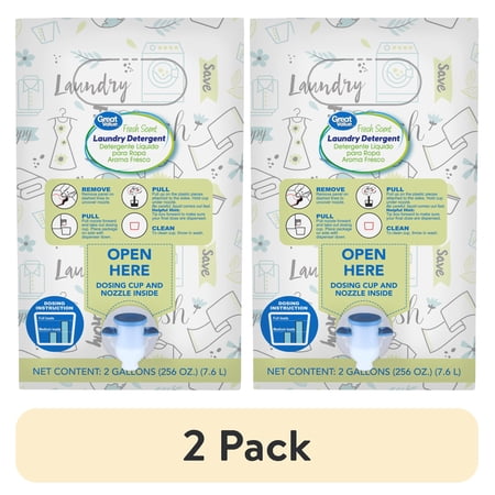 (2 pack) Great Value Fresh Scent Liquid Laundry Detergent, 150 Loads