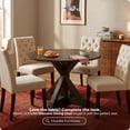 thumbnail image 4 of Finch Alfred Round Dining Table in Rustic Brown for Modern Farmhouse, 4 of 8