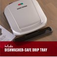 thumbnail image 4 of Spectrum Brands GRP1060P George Foreman 4-Serving Removable Plate & Panini Grill - Platinum, 4 of 5