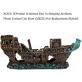 thumbnail image 3 of Aquarium Decoration 24x10x7CM Large Size Resin Fish Tank Decoration Aquarium Accessories Used to Decorate Aquariums (Shipwreck), 3 of 5