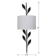 thumbnail image 5 of 501-EB Crystorama Lighting Broche - Two Light Sconce in Traditional and Contemporary Style - 8.5 Inches Wide by 24 Inches High-English Bronze Finish, 5 of 7