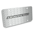 thumbnail image 2 of Dodge Durango 3D Logo on Logo Pattern Brushed Aluminum License Plate, 2 of 6