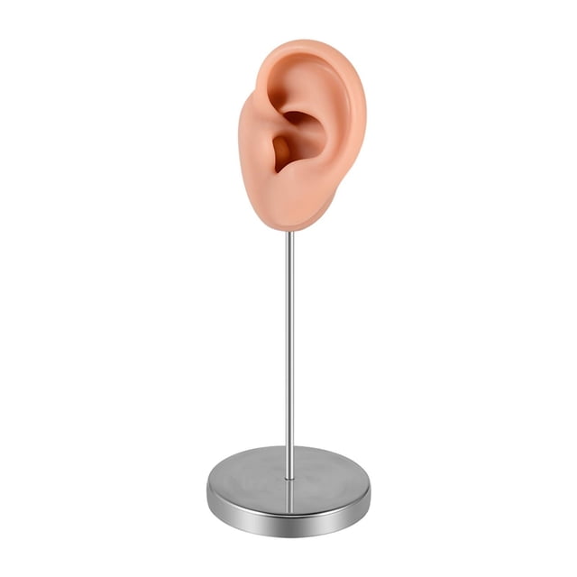 Expositor de pendientes con forma de oreja de silicona, organizador de orejas postizas, estante para joyas Izquierda