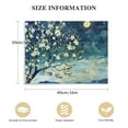thumbnail image 2 of Nawypu Canvas Wall Art for Bedroom Flower Canvas Picture Floral Tree Painting Almond Blossom at Starry Night Landscape Artwork Abstract Lake Blue Teal Yellow Canvas Print for Modern Home Living, 2 of 5