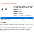 thumbnail image 2 of Front Right Axle Assembly - Compatible with 2003 - 2007 Nissan Murano FWD 2004 2005 2006, 2 of 2