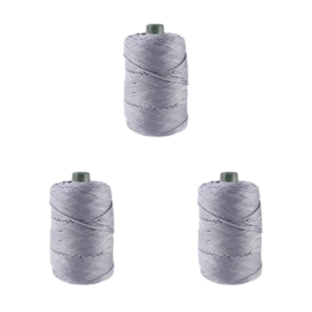 Guardoinrt Odorless Ice Rope For Handcrafts Stretchy And Thin For Hats And Cushion Making Crochet Yarn 05 Grey 3Set