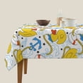thumbnail image 3 of Wukai Ducks and Anchors Waterproof Tablecloth for Kitchen Dining, Fits Square Tables for 2-4 Seats -54"x54", 3 of 7
