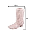 thumbnail image 2 of Flora Bunda 8.5 H Pink Ceramic Cow Girl Boot Vase, 2 of 2