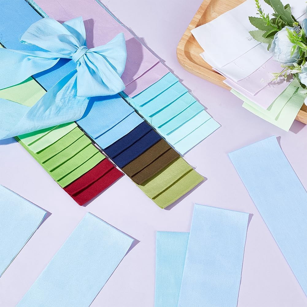 36Pcs Jelly Roll Fabric Strips for Quilting 18 Colors Cotton Fabric Patchwork Quilting Strips Jelly Cotton Fabric Patchwork Roll Precut Fabric Bundles for DIY Craft Sewing Home Decor