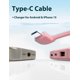 thumbnail image 4 of Power Bank miisso 6000 mAh ultradelgado con cables integrados rosa, 4 of 9