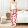 thumbnail image 6 of Lsque Strawberry Print Women's Pajama Pants, Lounge Pant - Comfortable Home Wear,Elastic Waistband, Stylish Design-Large, 6 of 9