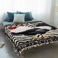 thumbnail image 4 of Black White Vintage Rooster Blanket Soft Cozy Warm Twin Blanket for Bed, Plush Fuzzy Flannel Fleece Blankets for Sofa, Boho Pastoral Animals Throw Blankets for Couch, Gifts for Men, 60"x80", 4 of 9