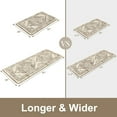 thumbnail image 2 of Anti Fatigue Fall Kitchen Mats, Boho Distressed Kitchen Floor Mats 17"x47"+17"x30", Non Slip Waterproof Kitchen Rugs, Padded Comfort Standing Mats for Laundry, Office, Sink, Desk Orange Multi, 2 of 6