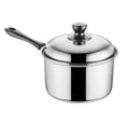 thumbnail image 2 of yuksok Saucepan with Cover Easy Clean Cookware Sauce Pan for Kitchen Teahouse Hotel 20cm, 2 of 9