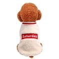 thumbnail image 2 of New Pet Lamb Velvet T-shirt Autumn And Winter Fashion Pet Cat Dog Clothing Dog Apparel Designer Cat Clothes Dog Clothes Small Winter Teacup Chihuahua Clothes Puppy Clothes for Small Dogs Boy Boy, 2 of 3