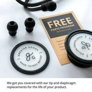 Greater Goods Dual-Head Stethoscope, Clear Doctors, Nurses, Students, First Aid Kit (Triple Black)