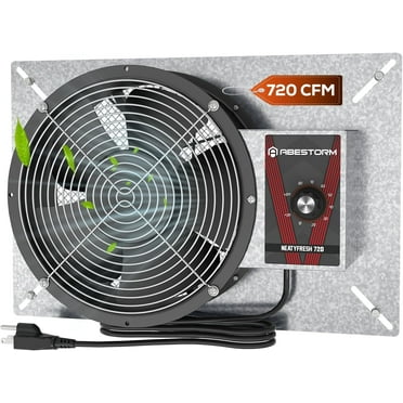 Abestorm 720CFM High Air Flow Crawlspace Ventilation Fan 10" Vent Fan